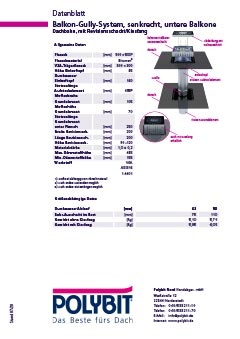 Download Balkon-Topf-Gully-System senkrecht, untere Balkone, Dachbahn, Revisionsschacht