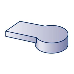 Flachkanal-Endstück Flachkanal-Endstück