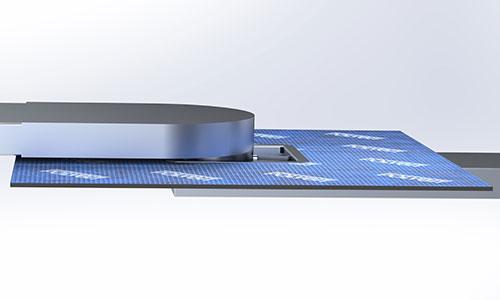 Anschluss an Attika-Quadrat-Ablauf Anschluss an Attika-Quadrat-Ablauf