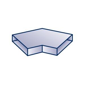 Flachkanal-Verbinder, 45° Flachkanal-Verbinder, 45°