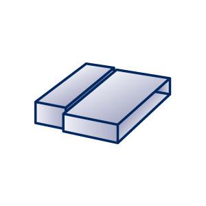 Flachkanal-Übergangsstück Flachkanal-Übergangsstück